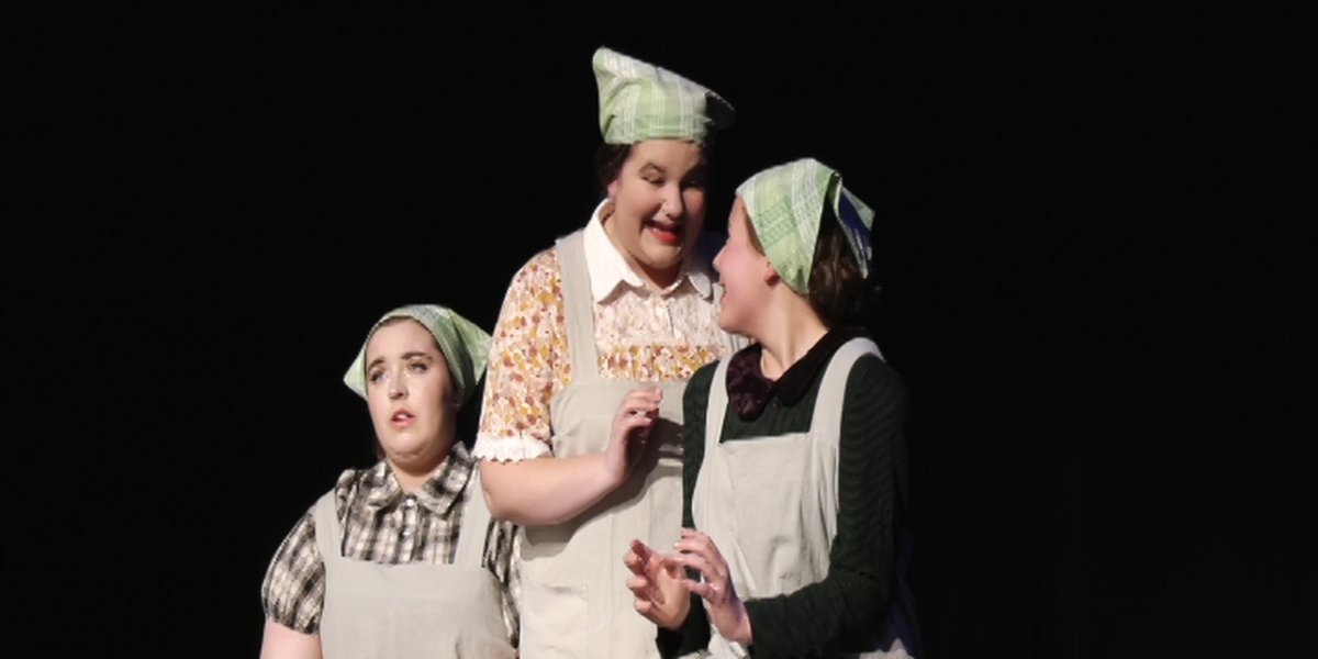 Fairbanks Children’s Theater Academy XX.  It shows the women workers of the early 19th century factory this weekend