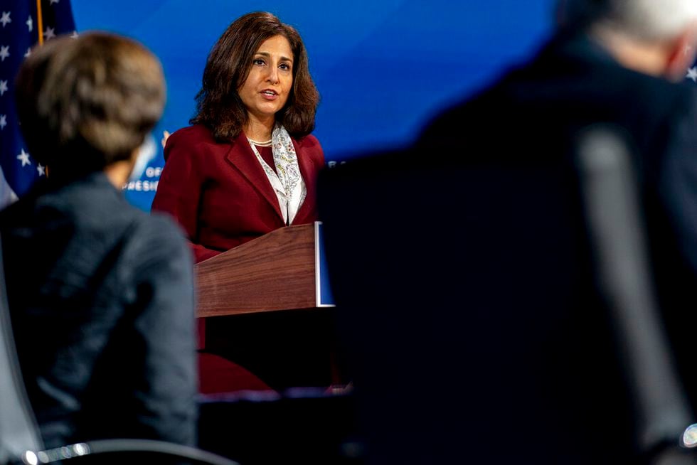 Neera Tanden who President-elect Joe Biden nominated to serve as Director of the Office of...