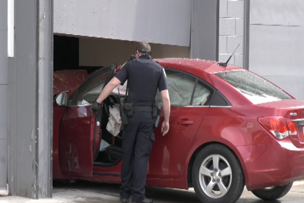 Car driven into Fairbanks business