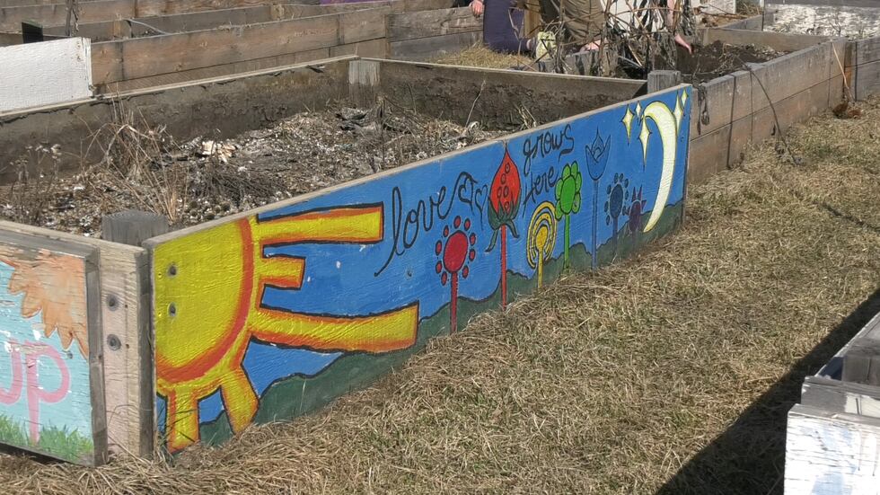 Garden bed at Stone Soup Garden