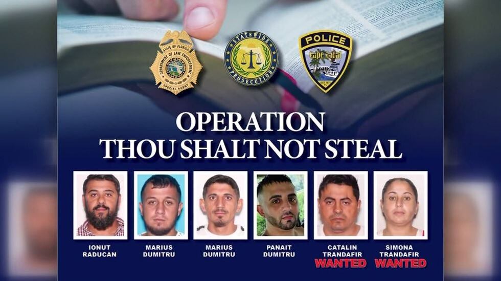 Four suspects – identified as Ionut Raducan, Panait Dumitru and two named Marius Dumitru – are...