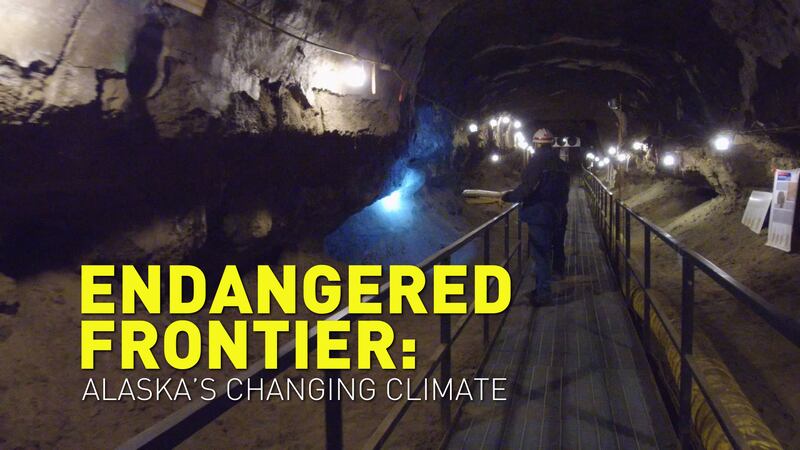 The Permafrost Tunnel outside Fairbanks, Alaska.