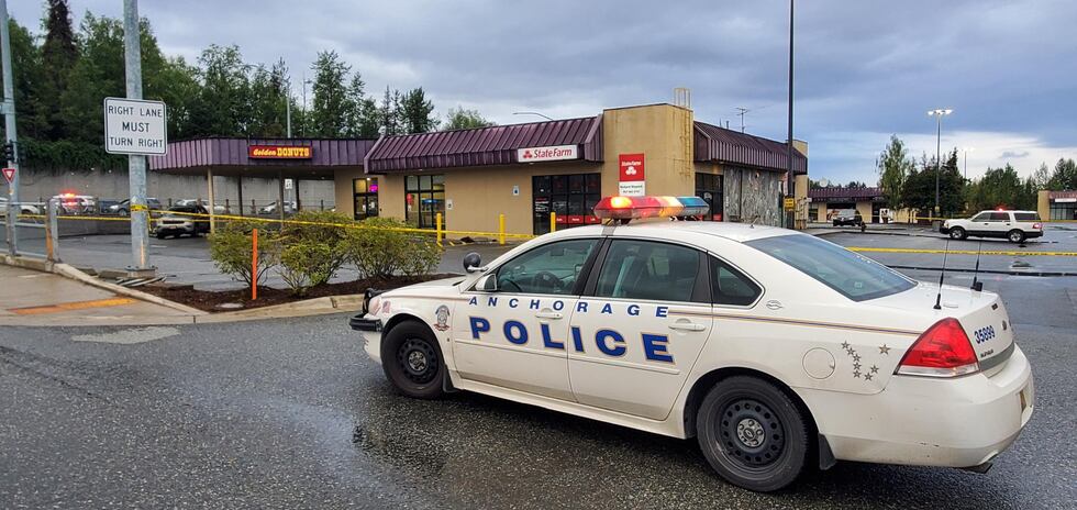 An officer-involved shooting has closed both lanes of Lake Otis Parkway Friday morning between...