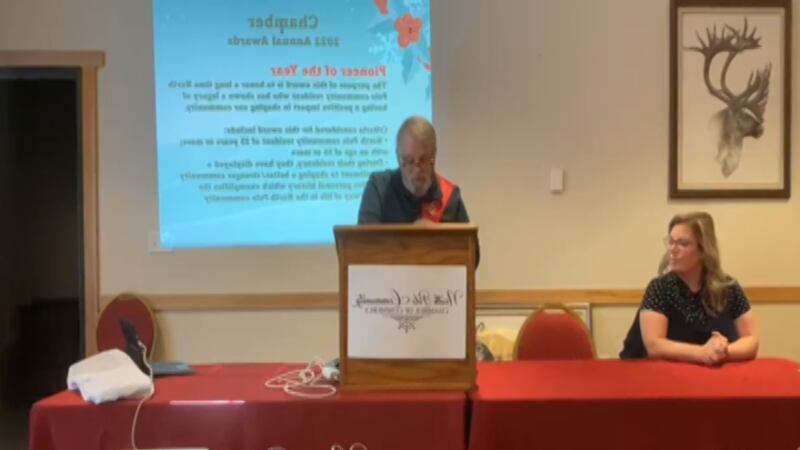 Vice President Howard Rixie Sr. speaks at meeting on January 24, 2023
